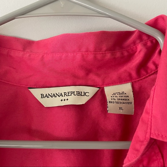 Pink Banana Republic Button Up - Picture 2 of 2
